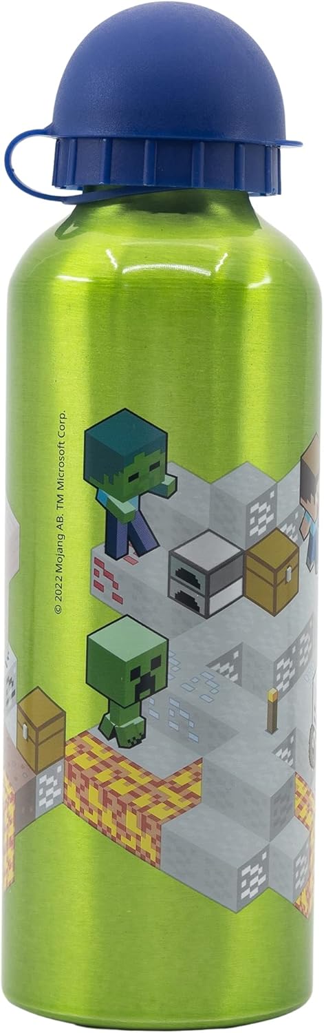 Stor 530ML KIDS ALUMINIUM BOTTLE | MINECRAFT ISOMETRIC