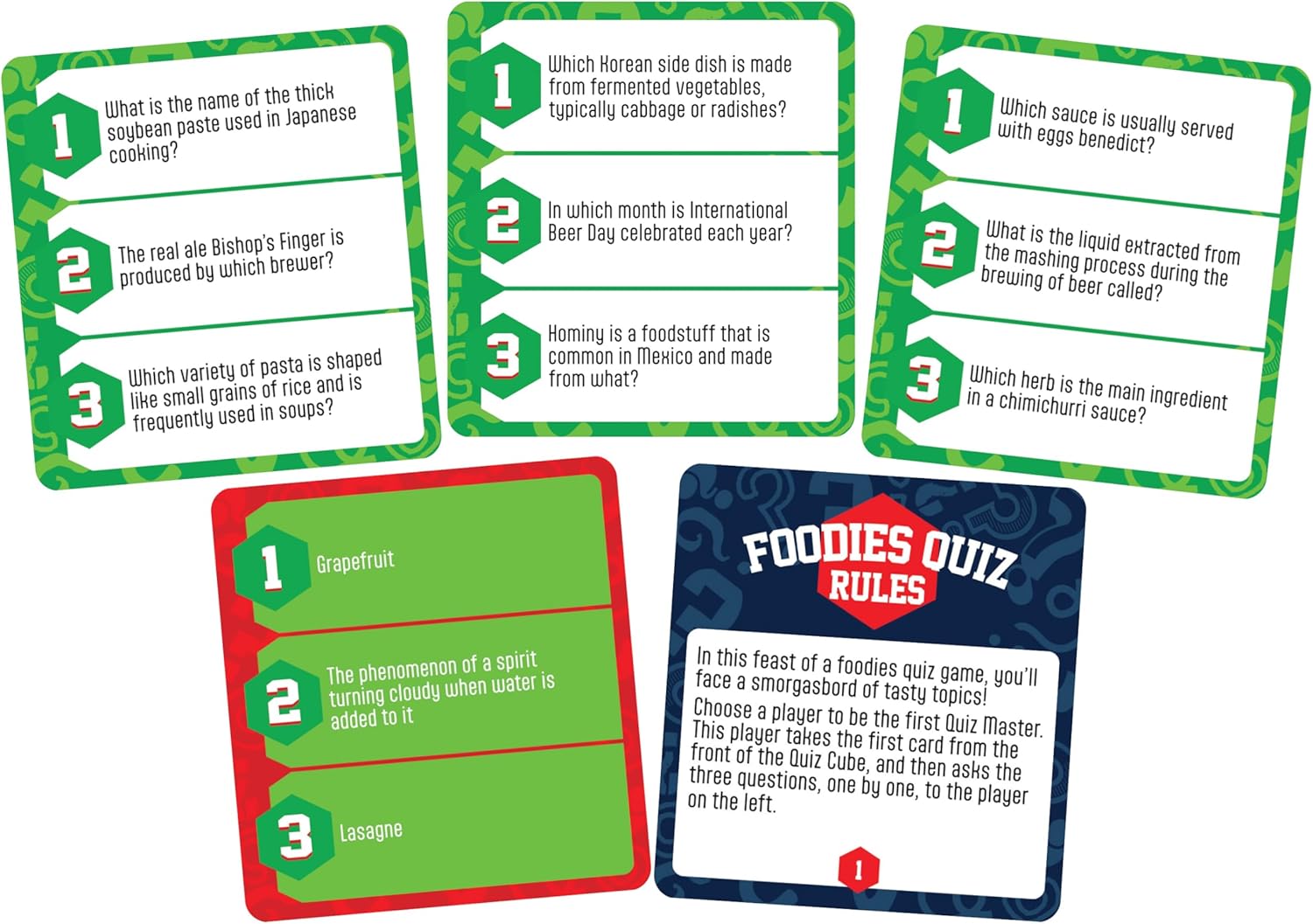 Cheatwell Games Quiz Cube Foodies | Trivia Game With Over 700 Questions