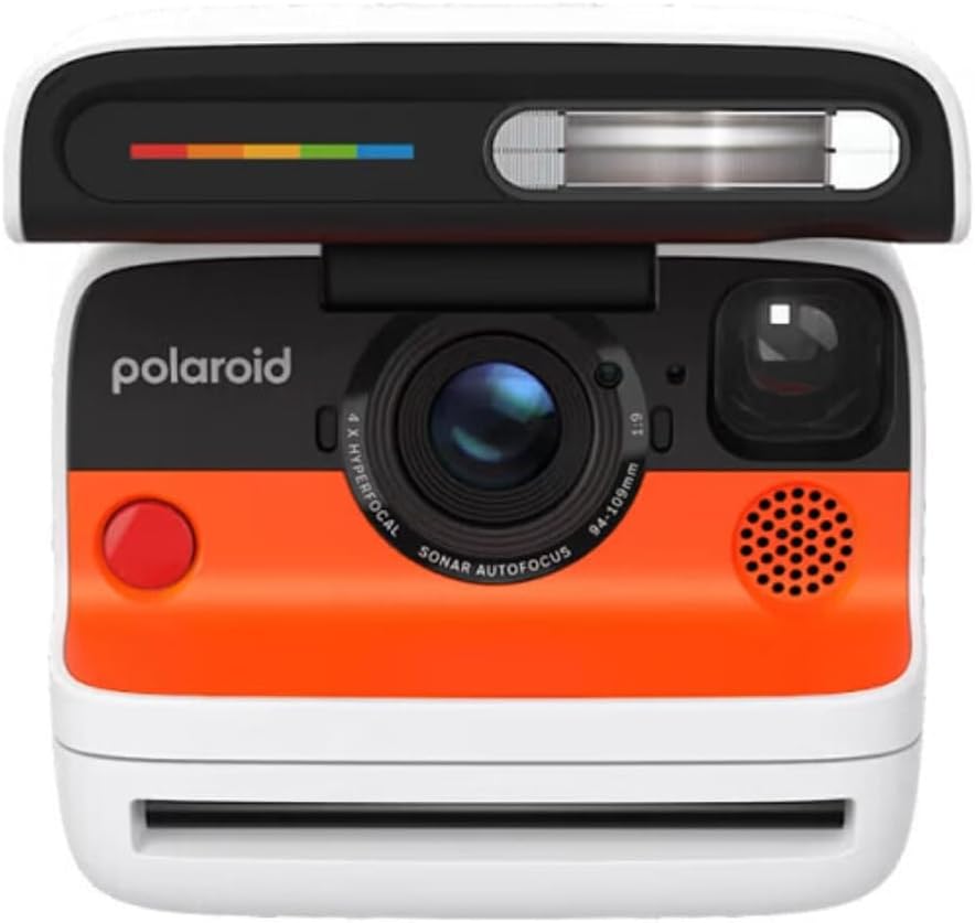 Polaroid Flip Instant Camera with Sonar Autofocus and Retro Design (White)