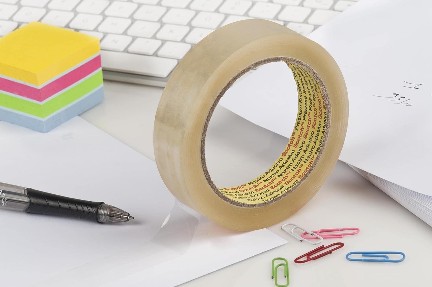 Scotch 508 Transparent Tape, Pack of 6 Rolls, 25 mm x 66 m - Strong and Sticky Tape for General Purpose Wrapping, Sealing and Mending - Cardboard Pack