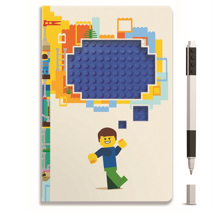LEGO Stationery Reclaim & Recycle Dotted Notebook with Gel Pen - Thoughts