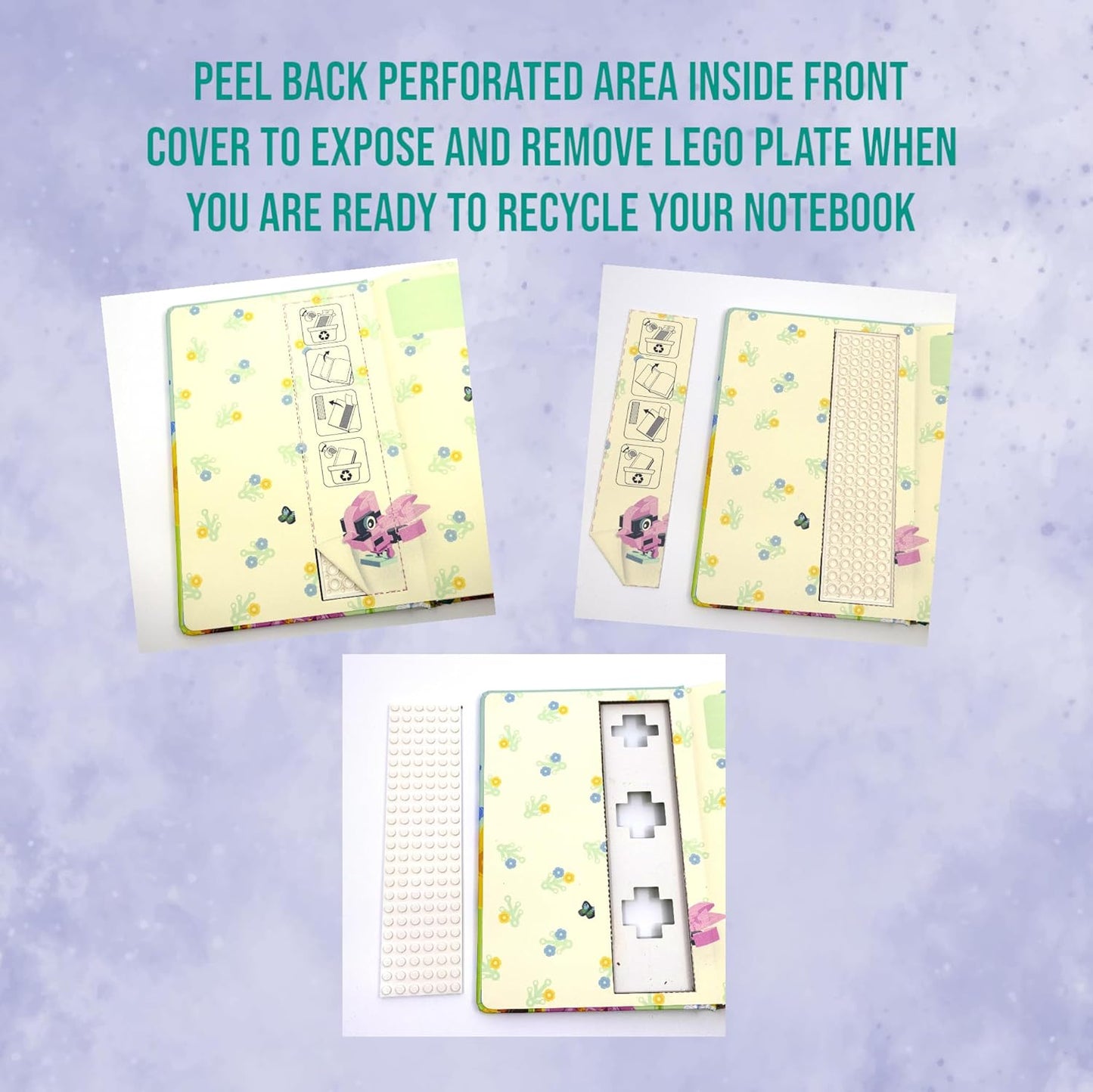 IQ LEGO Stationery Botanical Reclaim & Recycle Notizbuch gepunktet mit Gelschreiber (53502