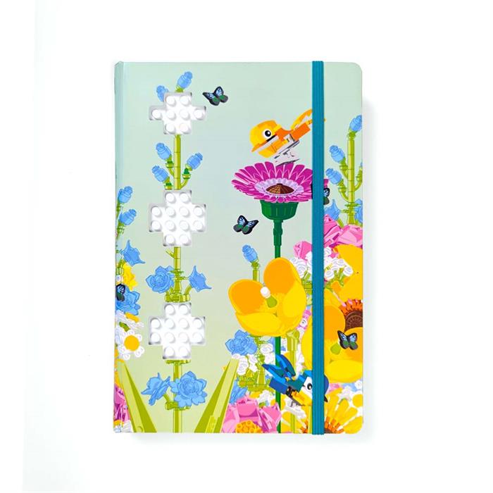 LEGO Stationery Reclaim & Recycle Dotted Notebook with Gel Pen - Botanical
