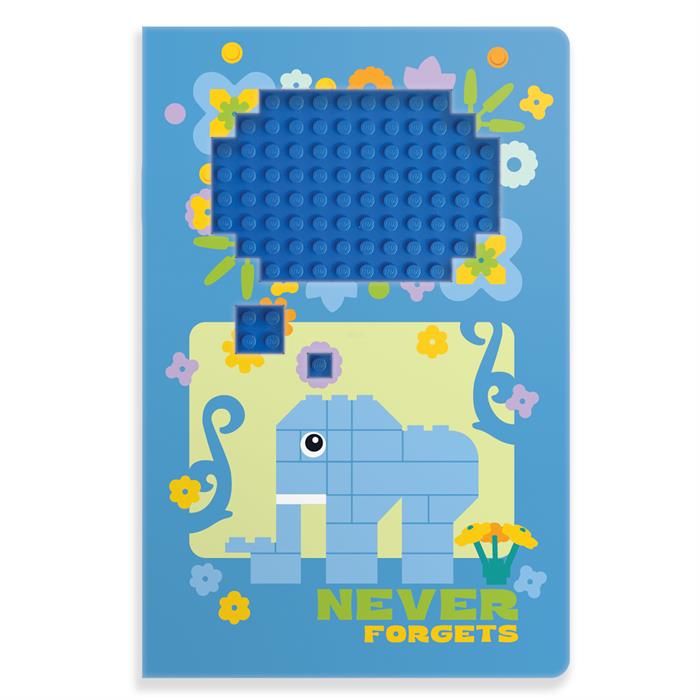 LEGO Stationery Reclaim & Recycle Dotted Notebook with Gel Pen - Elephant