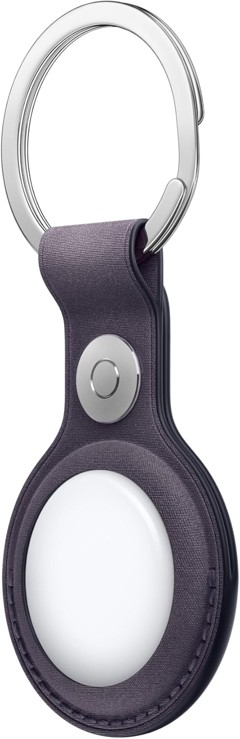 Apple - Case For Airtag - Stainless Steel, Microtwill - Midnight Purple - For Airtag