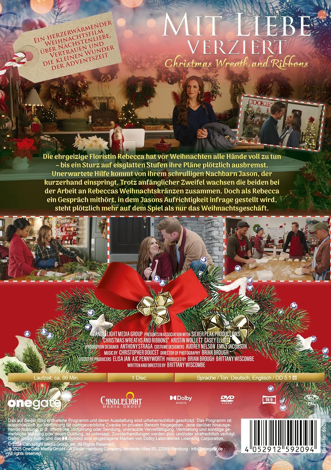 Mit Liebe verziert - Christmas Wreath and Ribbons