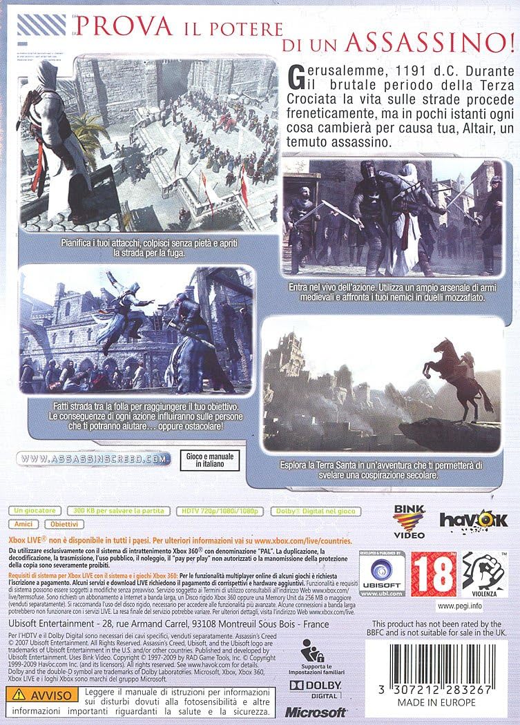 Assassin S Creed Classic Xbox 360