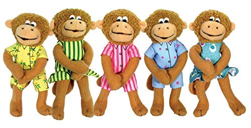 Five Little Monkeys Finger Puppet Playset