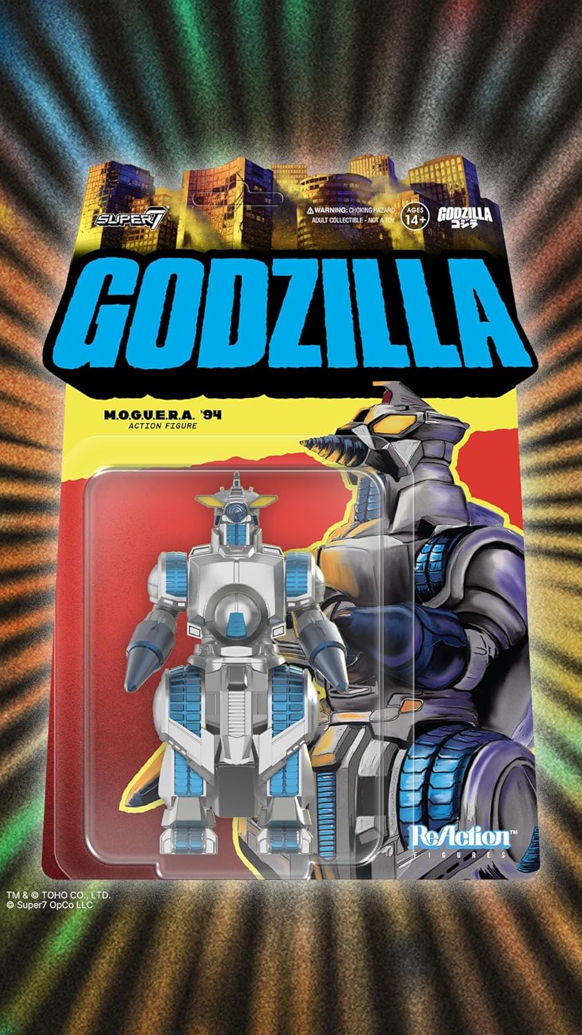 Super7 Reaction Figure Toho Godzilla M.O.G.U.E.R.A. - 3.75" Toho Godzilla Action Figure - Classic Monster Movie Collectibles and Retro Toys