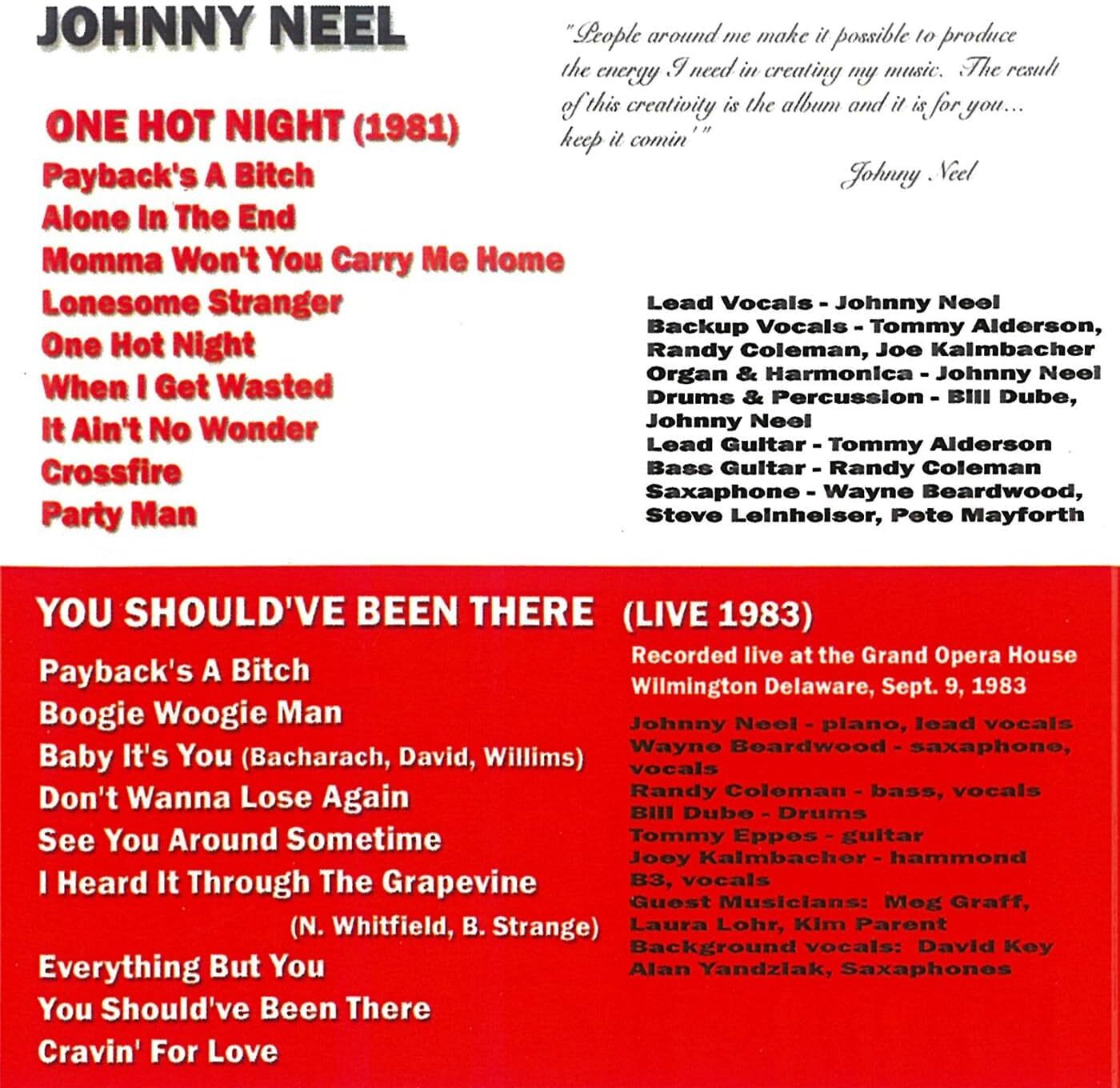 One Hot Night/You Should've Been There