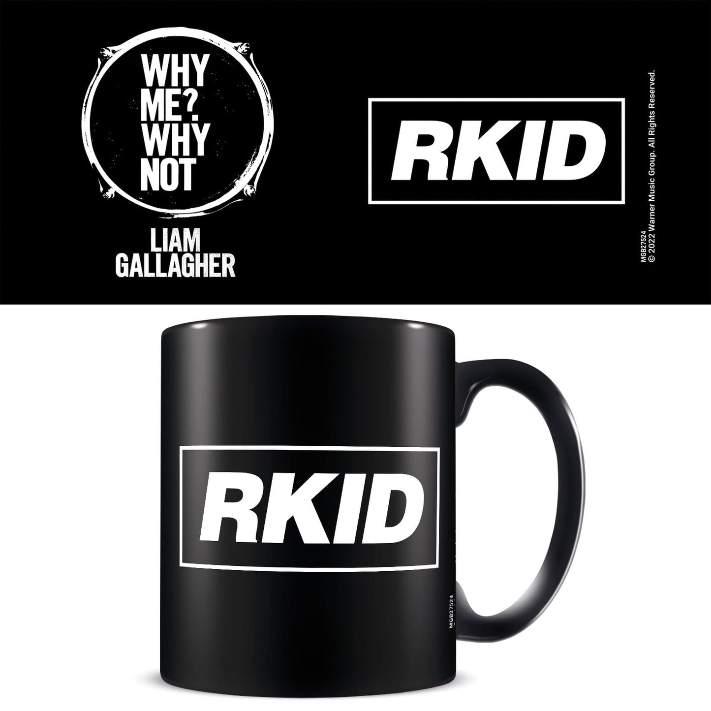 LIAM GALLAGHER (RKID) BLACK MUG