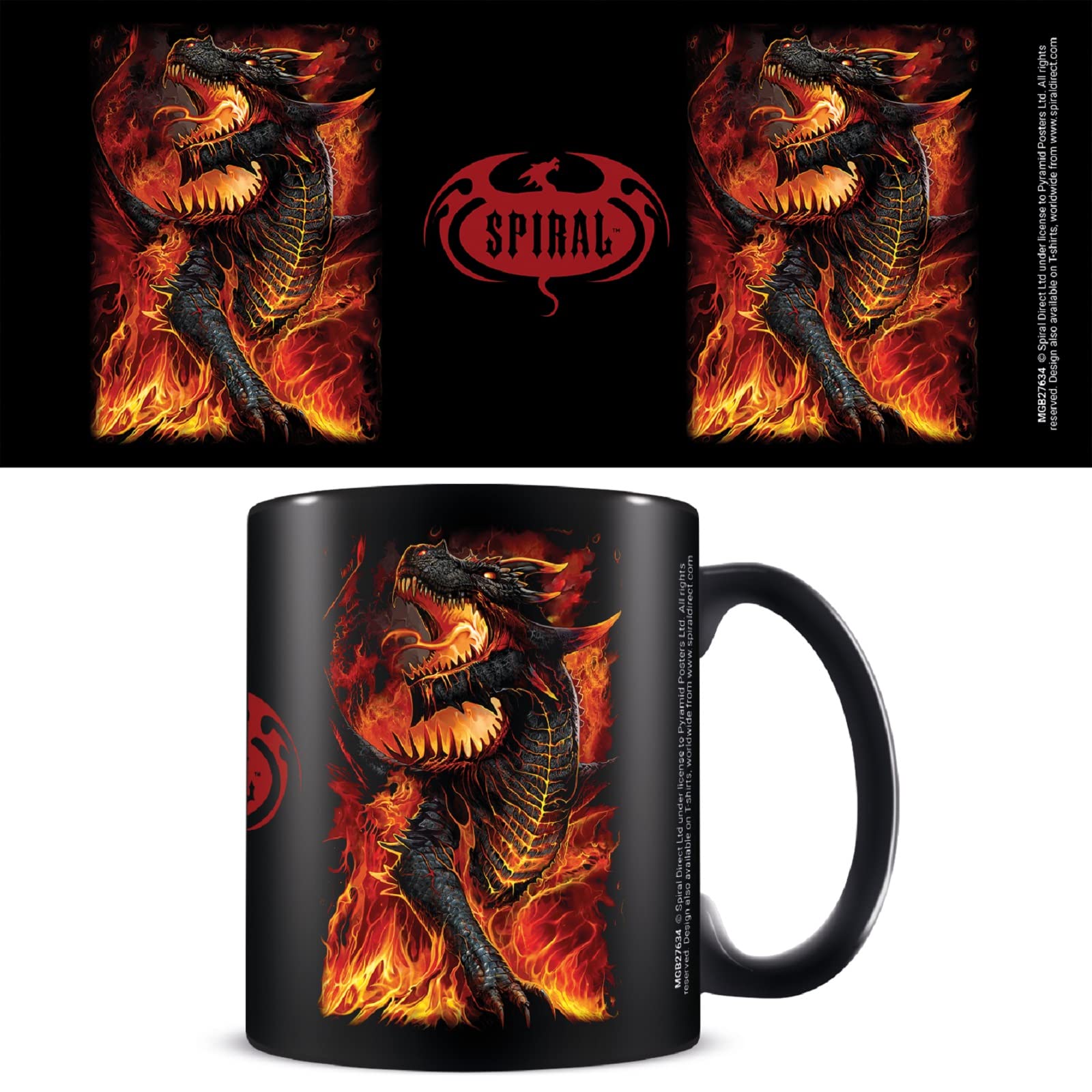 SPIRAL (DRACONIS) BLACK MUG