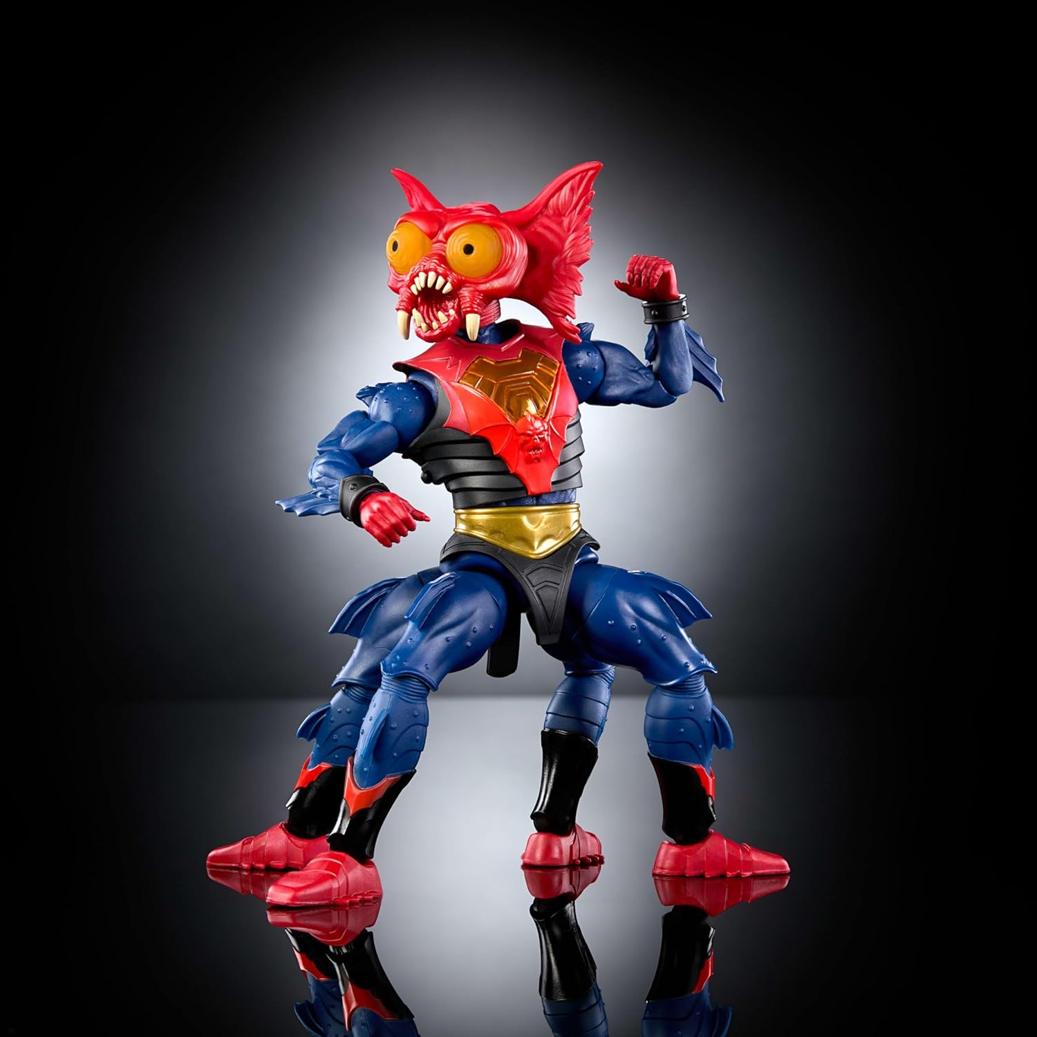 Masters of the Universe Masterverse Action Figure New Eternia Mantenna, 7 Inch MOTU Toy, 30 Points Articulation, Pop Out Eye Extenders & Blaster, JHJ81