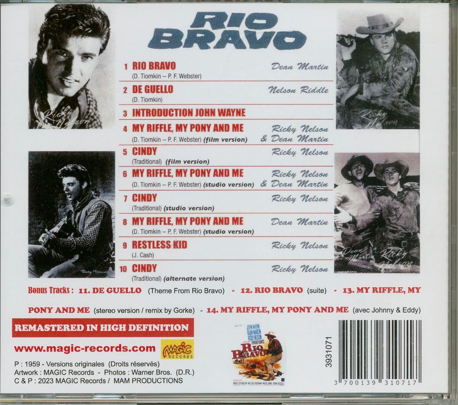 Rio Bravo - Soundtrack...plus (CD