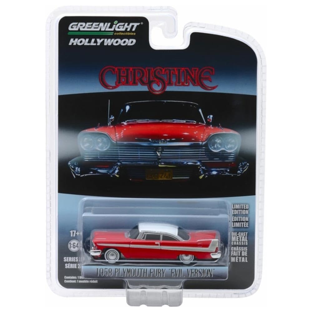 Greenlight Collectibles - 1/64 Christine - 1958 Plymouth Fury Evil Version with Blacked Out Windows/Toys