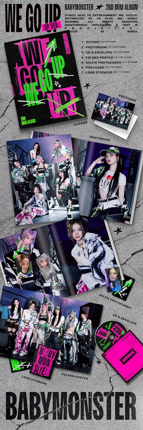 We Go Up - Up Version - incl. 72pg Photobook, Folded Poster, 6 Selfie Photocards, Postcard + 2 Logo Stickers