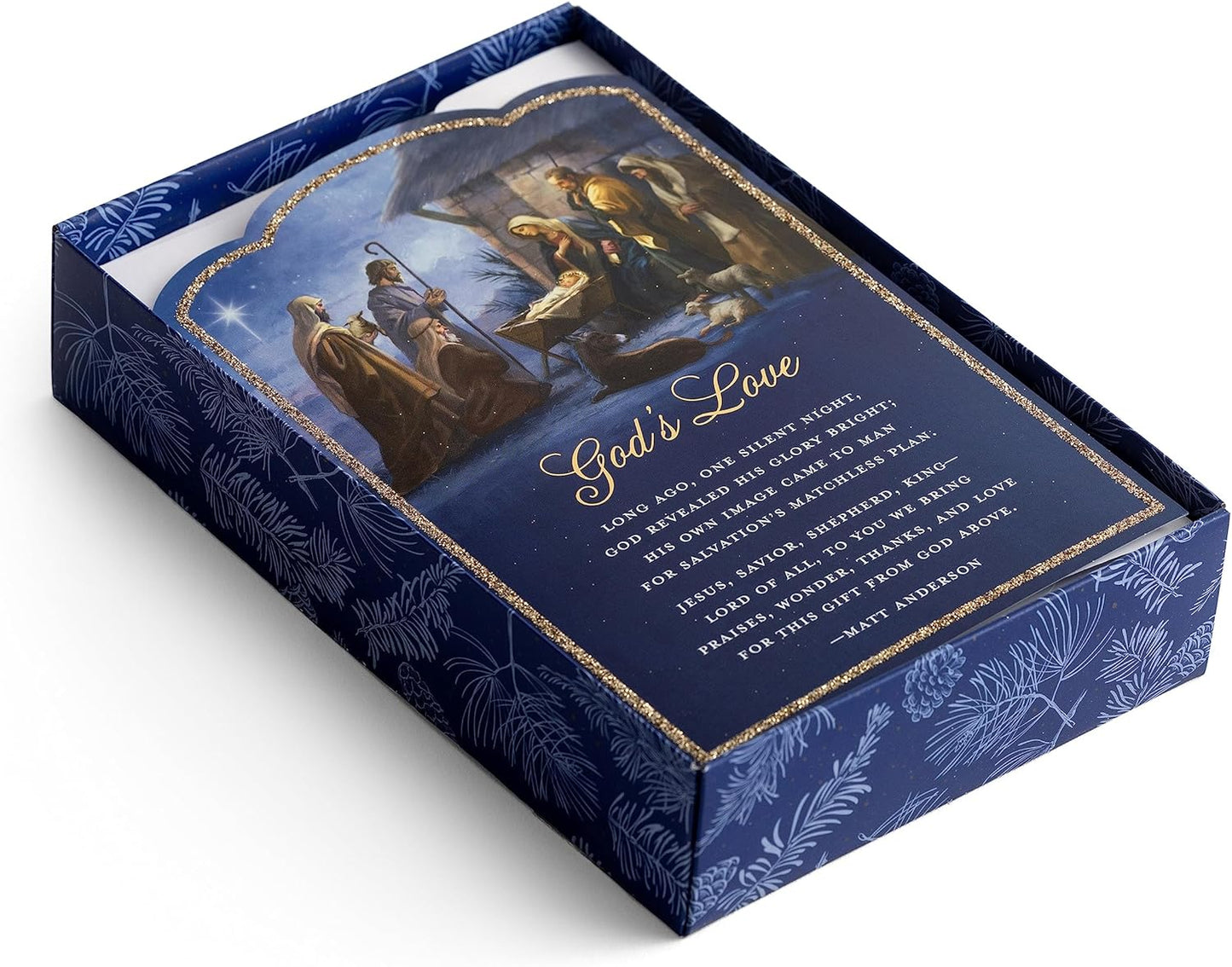 DaySpring - God's Love Nativity - 18 Premium Christmas Boxed Cards and Envelopes (U1005