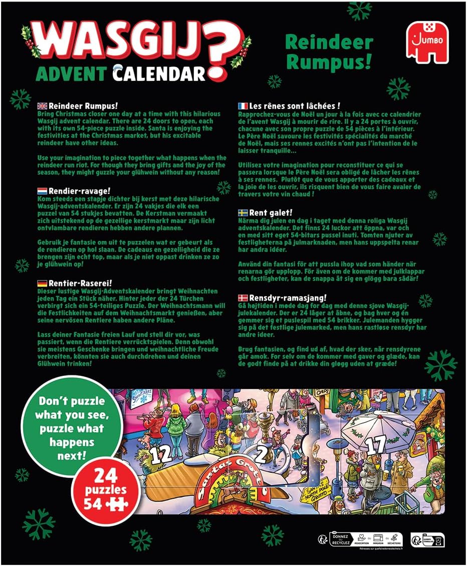 Wasgij - Advent Calender - Puzzle (24x 54 Pieces) (1110100707)