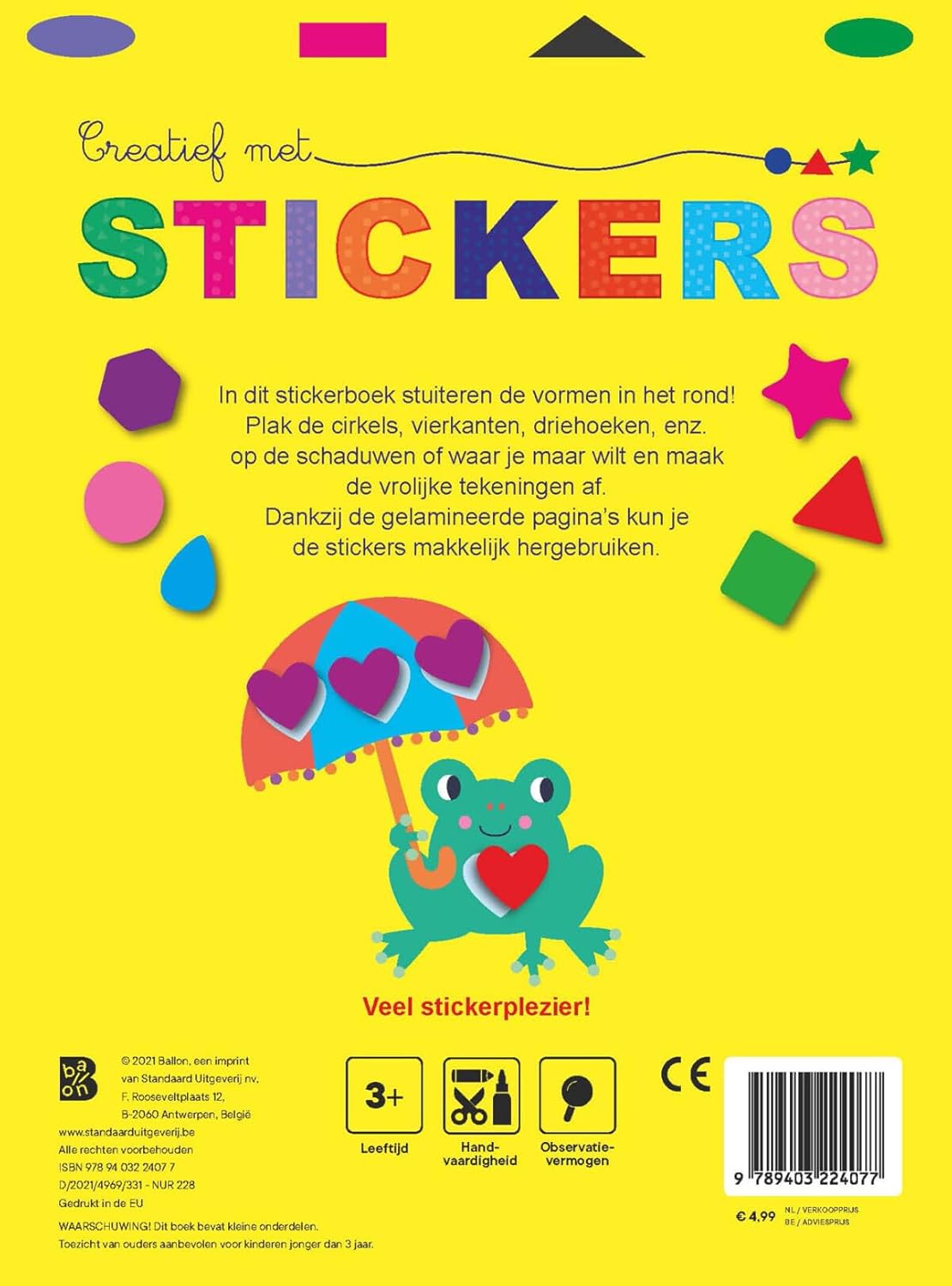 Standaard Uitgeverij - Creatief met Stickers - Dinosaurus