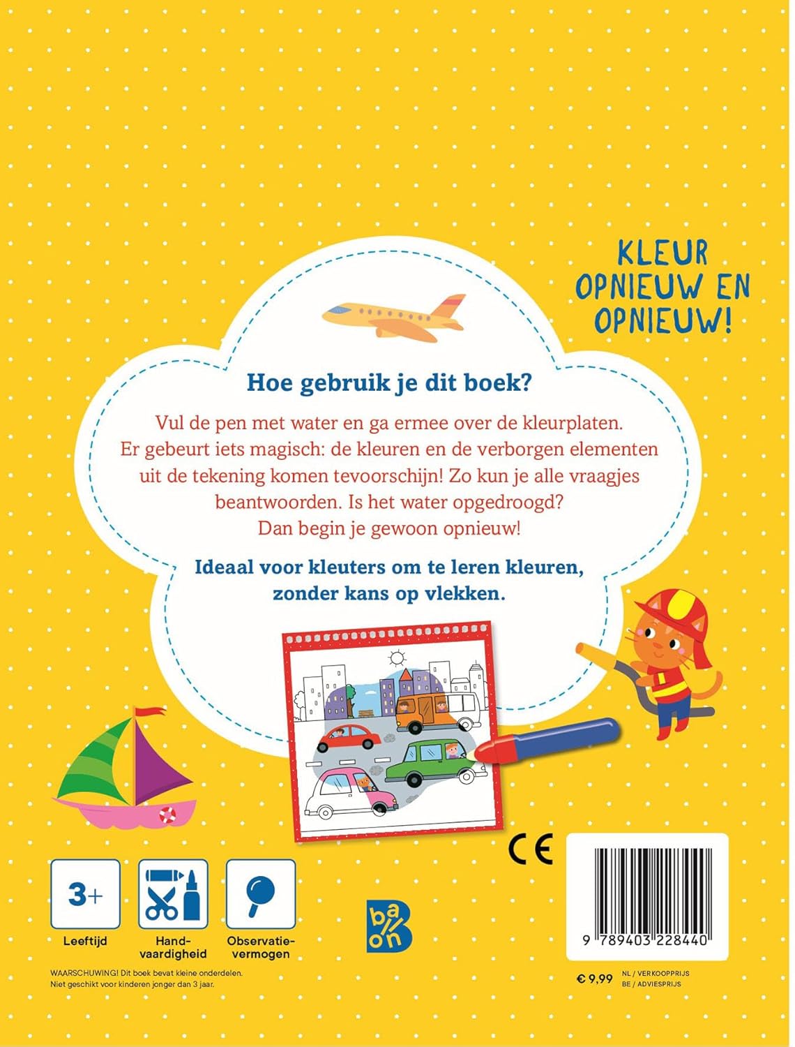 Standaard Uitgeverij - Kleuren met Water - Voertuigen