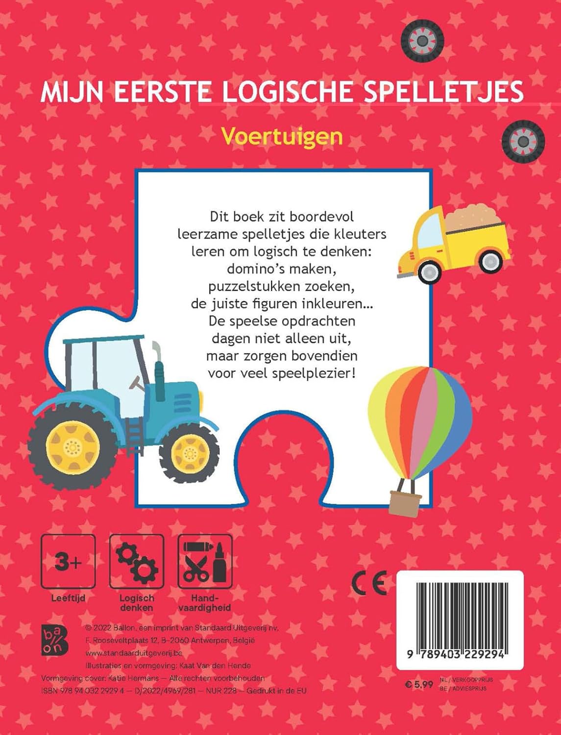 Wins Holland - Mijn eerste logische spelletjes - Voertuigen 3+