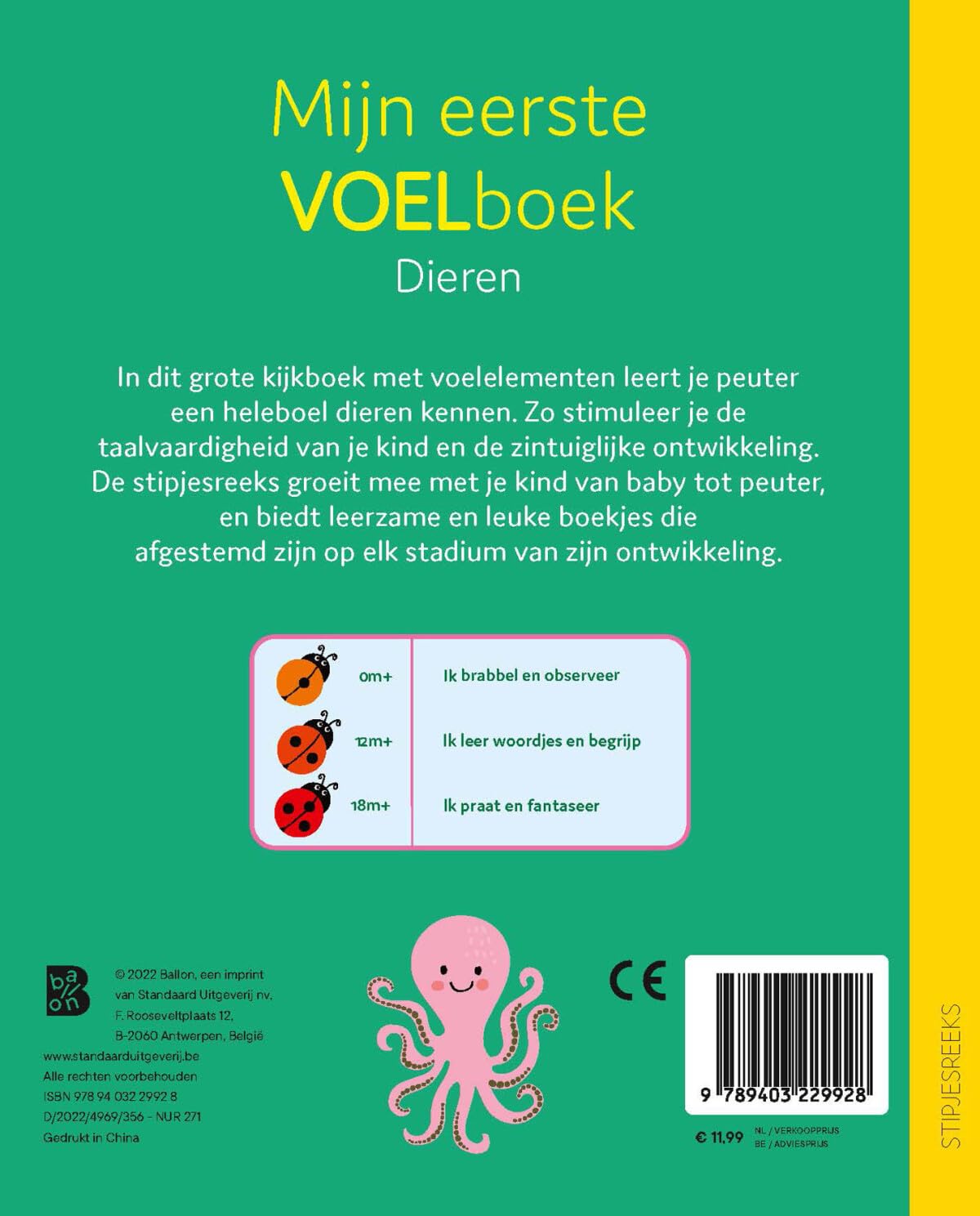 Standaard Uitgeverij - Mijn eerste voelboek - Dieren