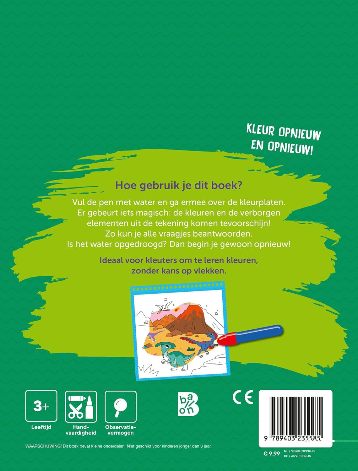 Standaard Uitgeverij - Kleuren met Water - Dinosaurussen
