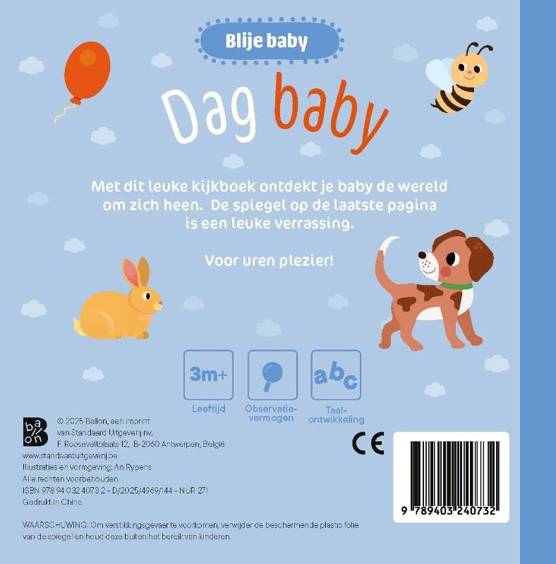 Standaard Uitgeverij - Kijkboekje Met Spiegeltje - Dag Baby!