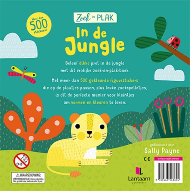 Lantaarn Publishers - Zoek en Plak - In De Jungle Stickerboek