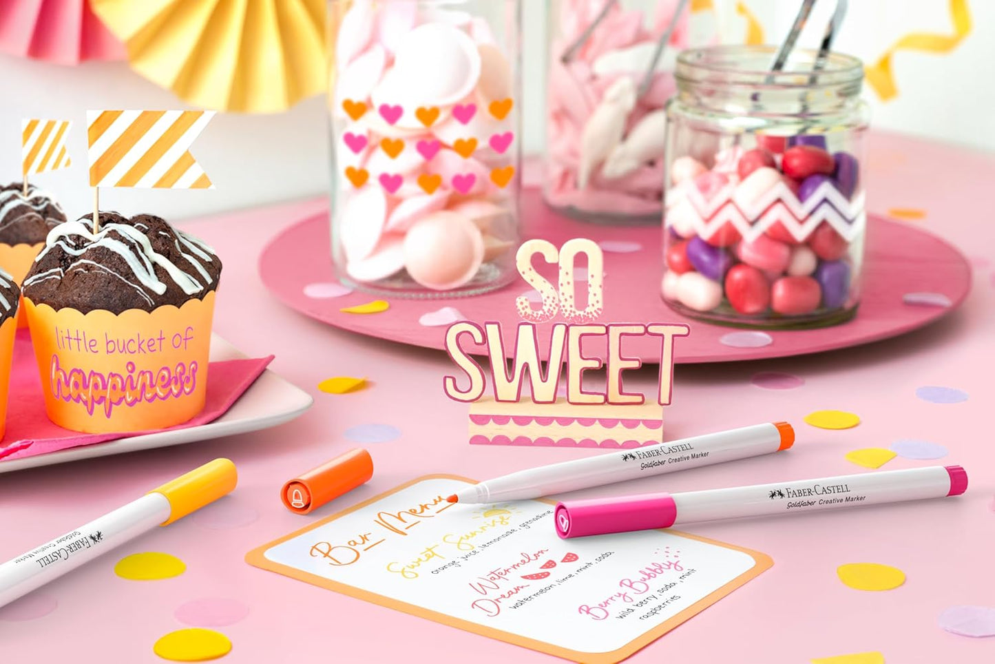 Faber-Castell - Creative Marker Gofa 1.5 - Sweet Moments - 6 Pcs (160602)