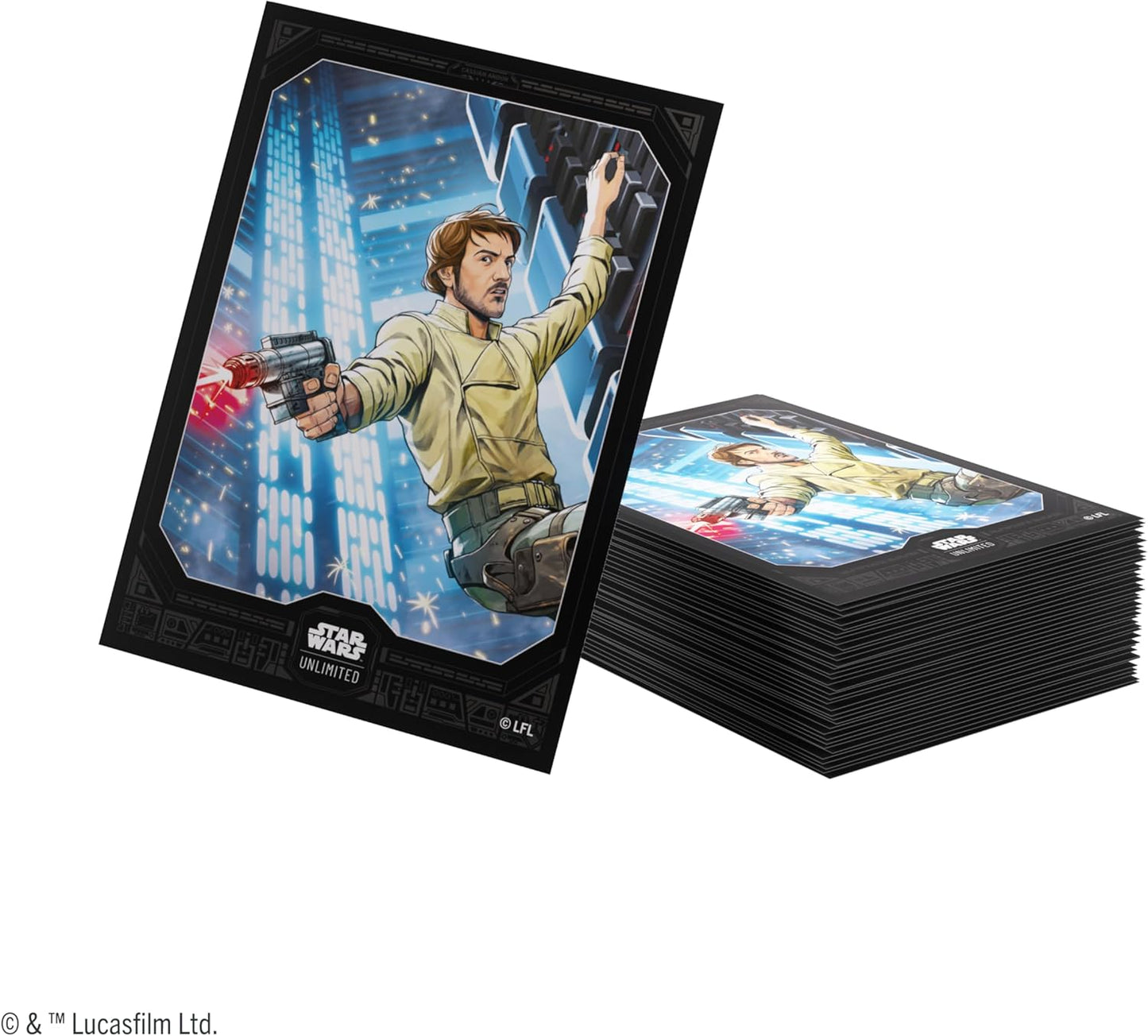 Gamegenic | Star Wars: Unlimited Premium Art Sleeves - Cassian Andor | Trading Card Game Accessory