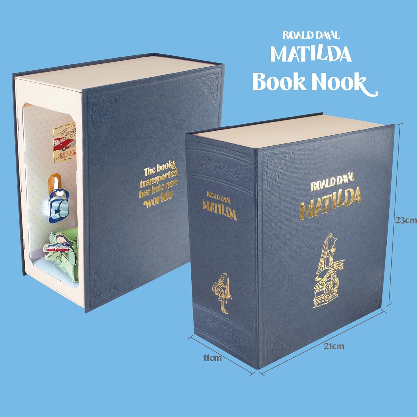Build Your Own Roald Dahl Matilda Book Nook - Creative Craft Toy - Ages 8+