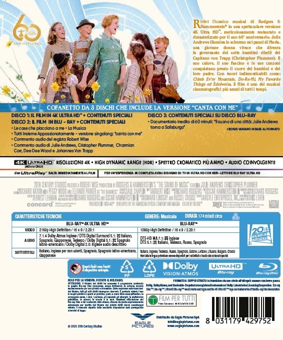 Tutti Insieme Appassionatamente - 4K (1 Bd 4K + 2 Bd Hd