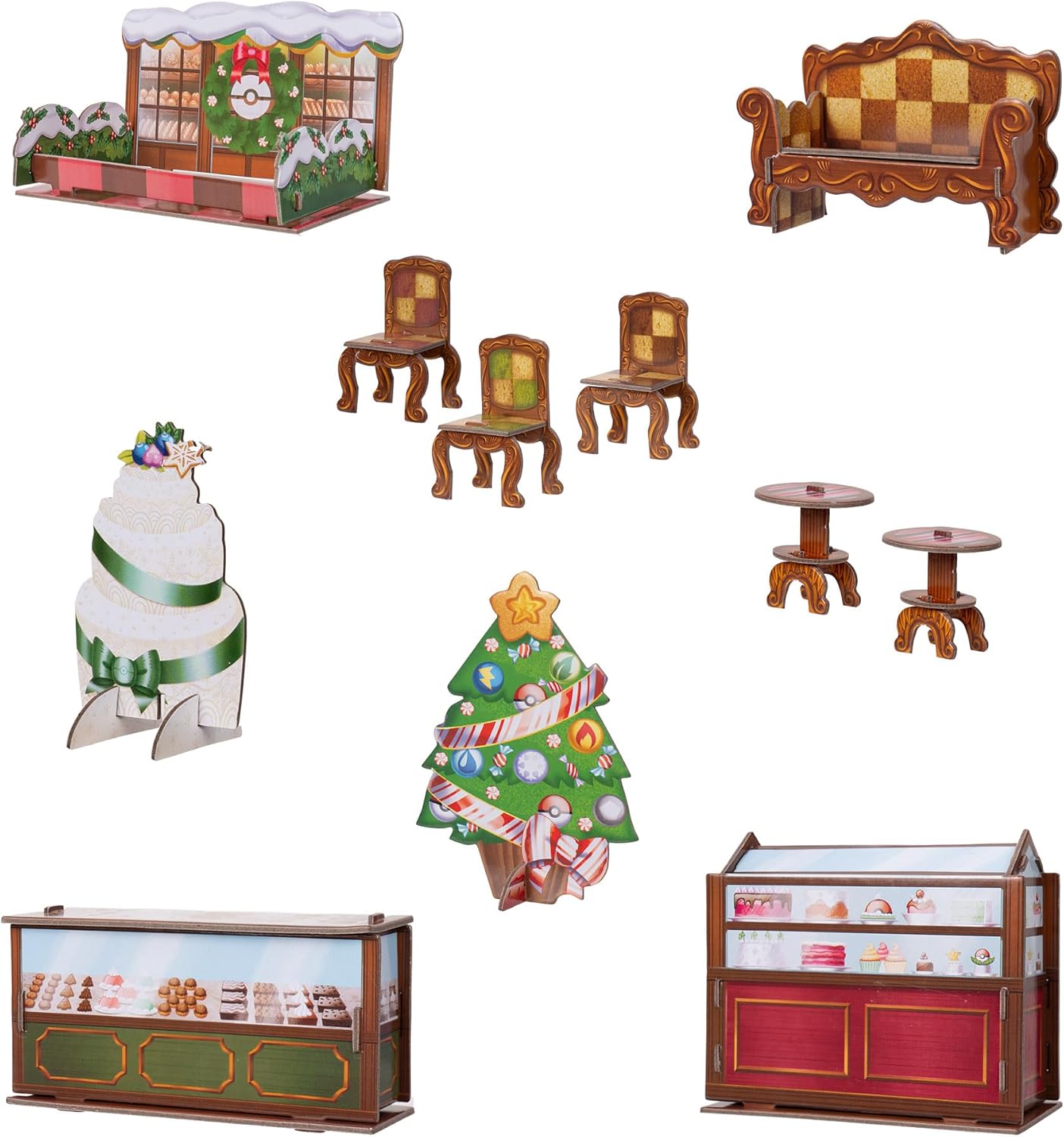 Pokémon Holiday Calendar 2025 - Features 16 2-Inch Battle Figures with Special Finish and Eight Unique Accessories