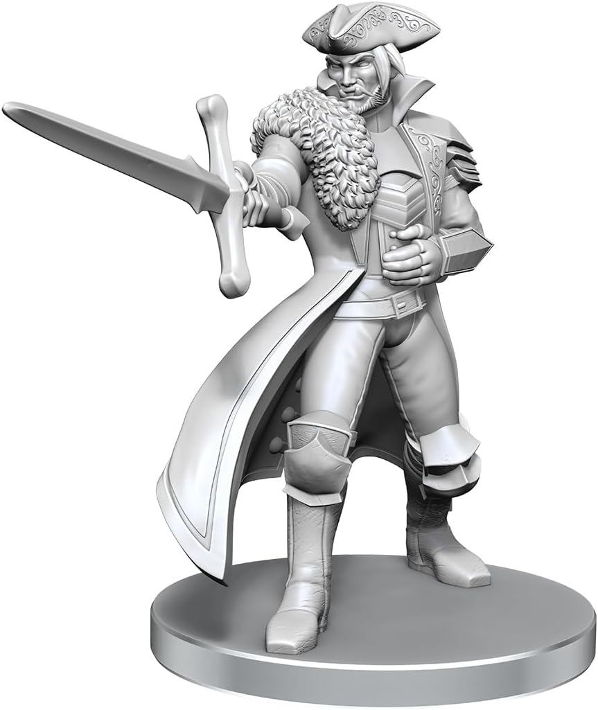 WizKids Critical Role Unpainted Miniatures | Tabletop RPG Figures | Wave 26 (Jester Lavorre & Fjord Stone
