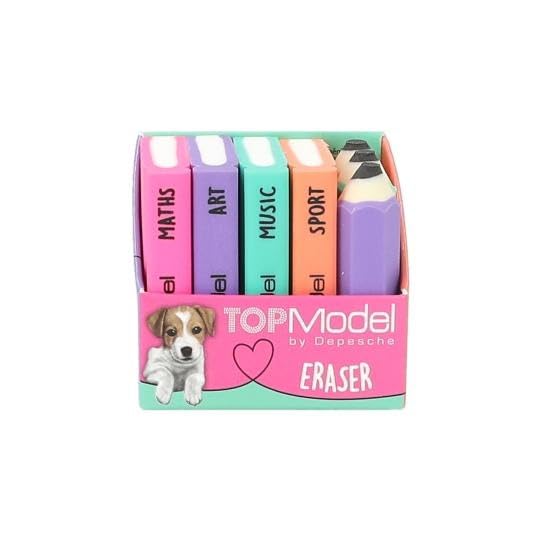 Topmodel - Topmodel Eraser Set - Mini School Books & Pencils (0412443)