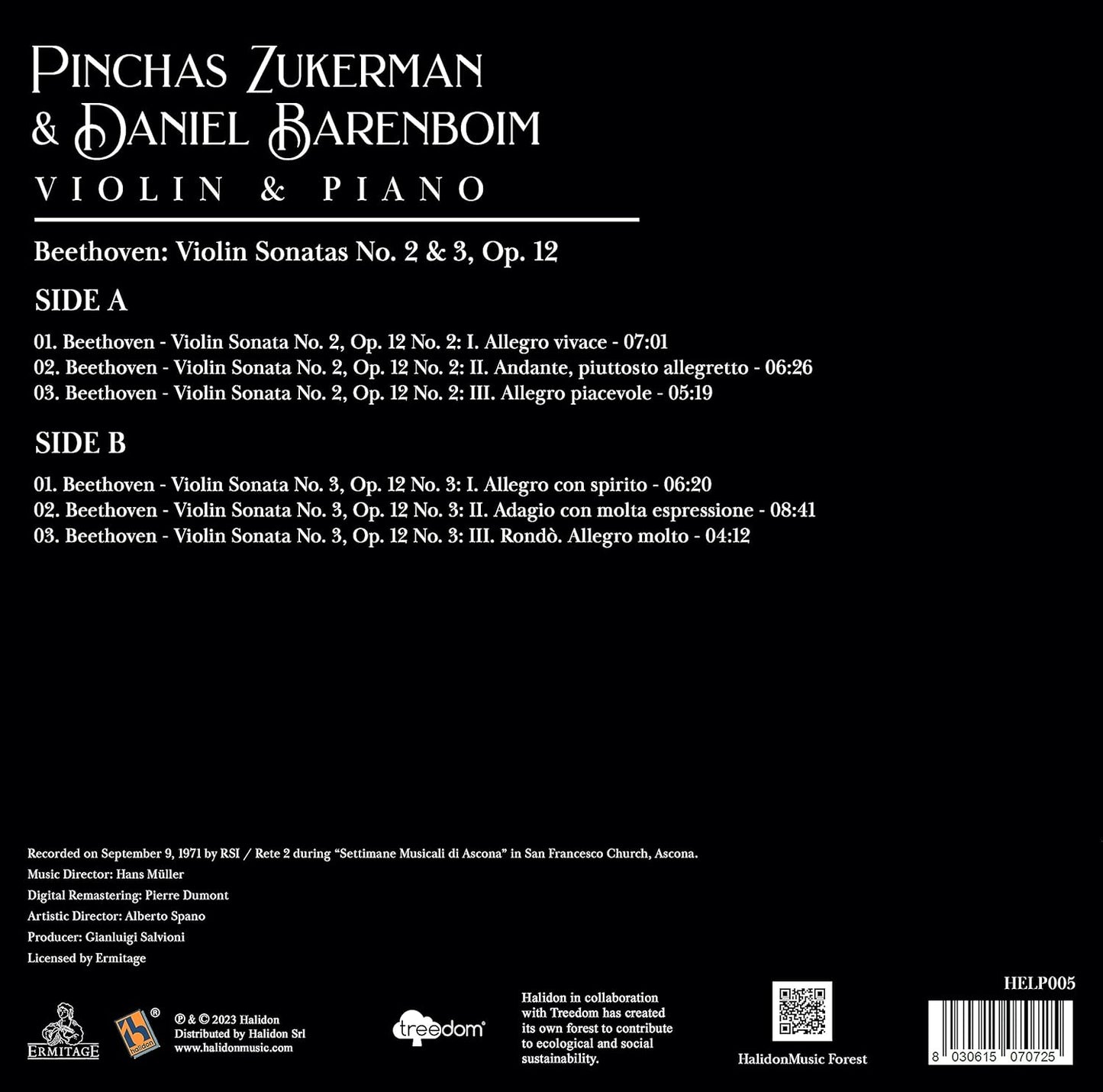 Vinile Pinchas Zukerman e Daniel Barenboim - Violin e Piano - Beethoven: Violin Sonatas