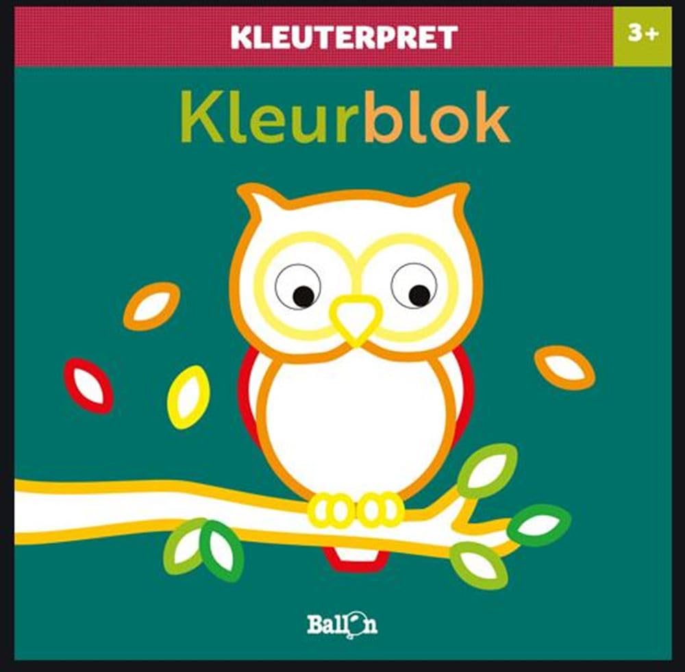 Wins Holland - Kleuterpret Kleurblok Uil 3+