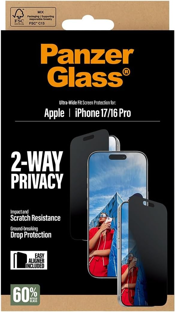 PanzerGlass Privacy Protector iPhone 17-16Pro