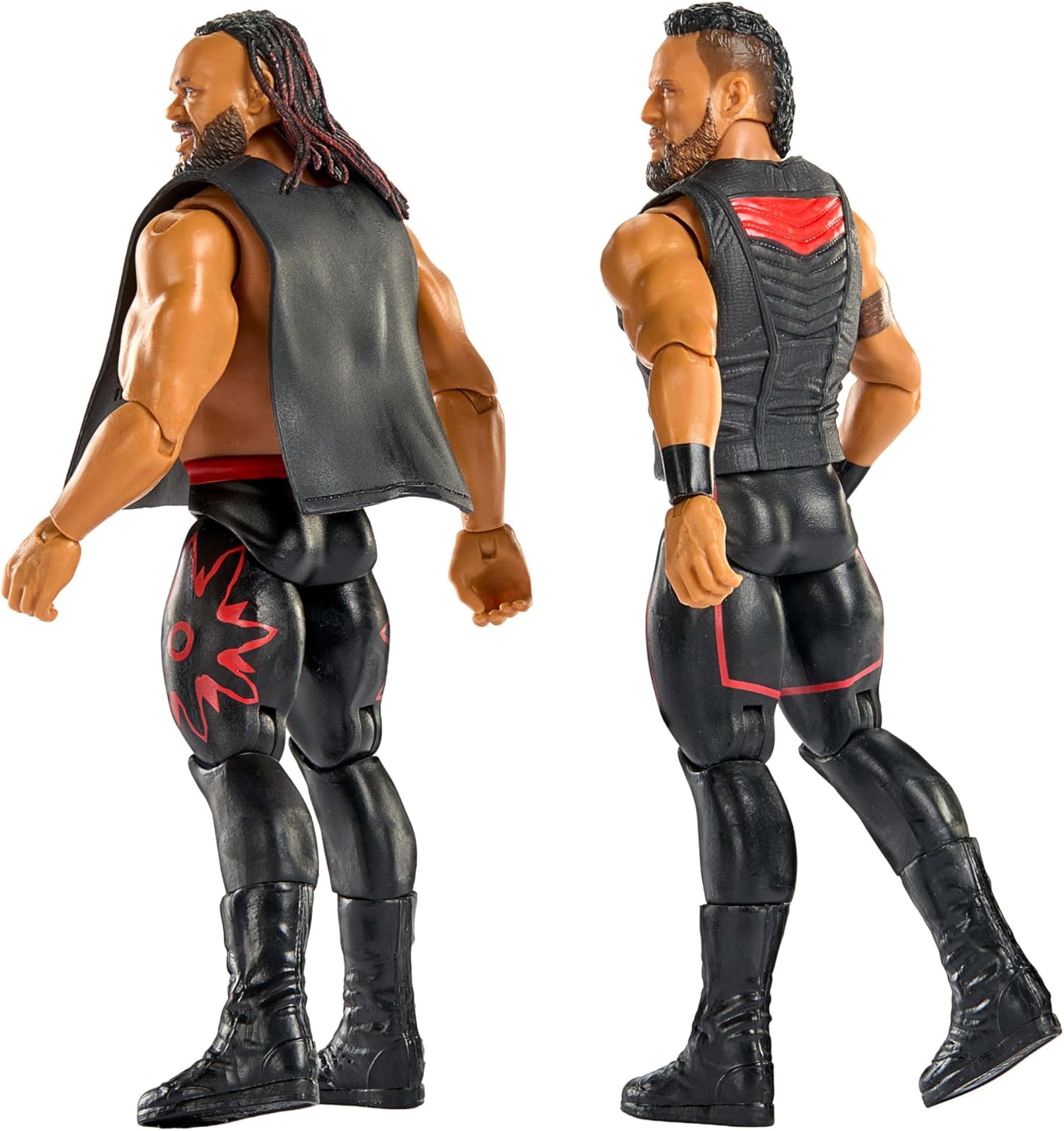 Mattel WWE Main Event Showdown Action Figures 2-Pack with Accessory, Series #24 Tama Tonga & Jacob Fatu Collectible Set, 6-inch