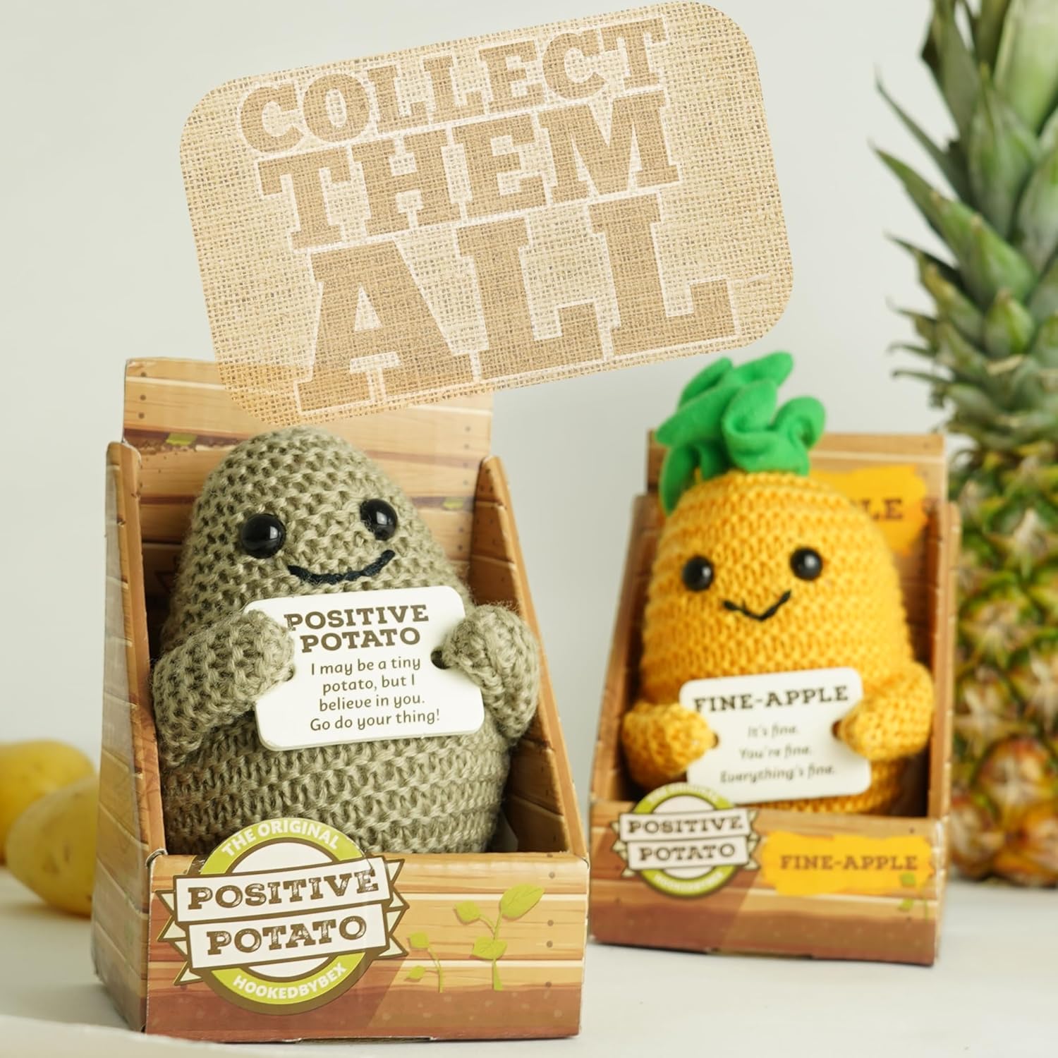 Positive Potato: The Original - 9Cm Fine-Apple Doll (Emotional Support Gift)