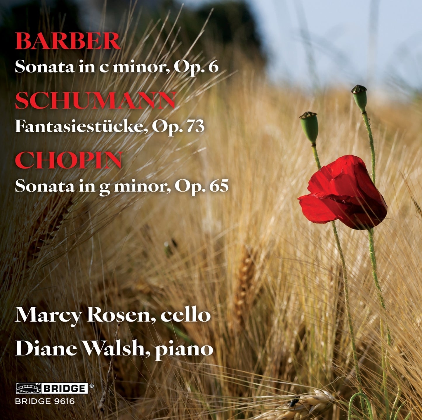 Barber: Sonata in C Minor, Op. 6/Schumann: Fantasiestücke, Op. 73