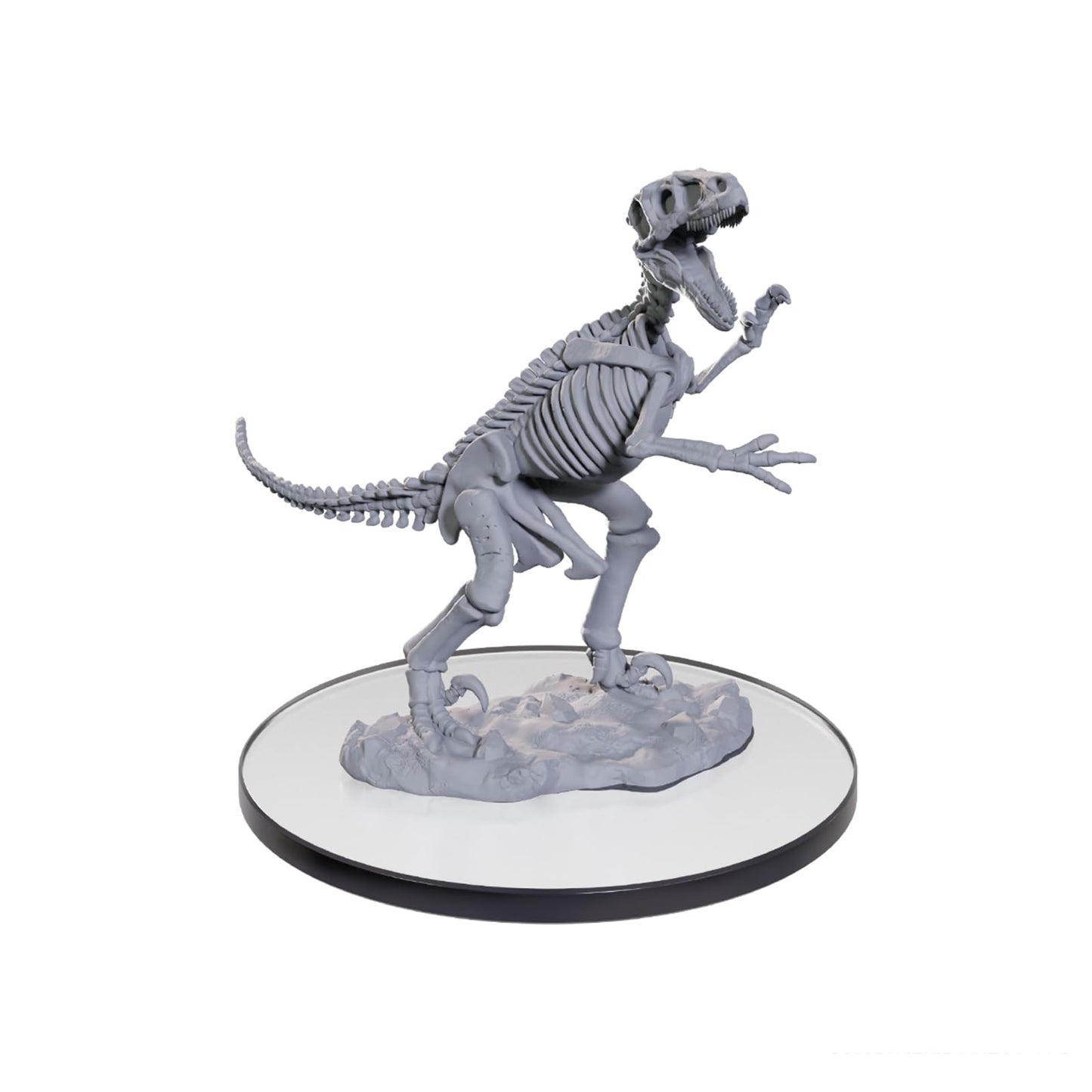 WizKids Deep Cuts | Unpainted Miniatures | Tabletop RPG Accessory | Wave 26 (Skeletal Raptor