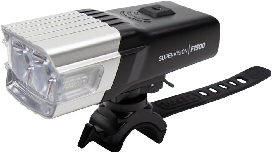 ZEFAL Supervision Éclairage LED - Lumière Velo - Lampe Velo LED Puissantes Rechargeable USB-C - Éclairage Avant de Vélo Ville et Loisirs