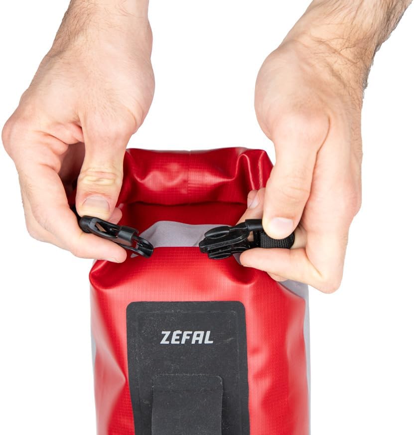ZEFAL Z Adventure Dry Bag 6 L – Gravel and Bikepacking Waterproof – Bicycle Fork/Handlebar/Rack – Lightweight and Waterproof – 205 g – Capacity 6 Litre, Red