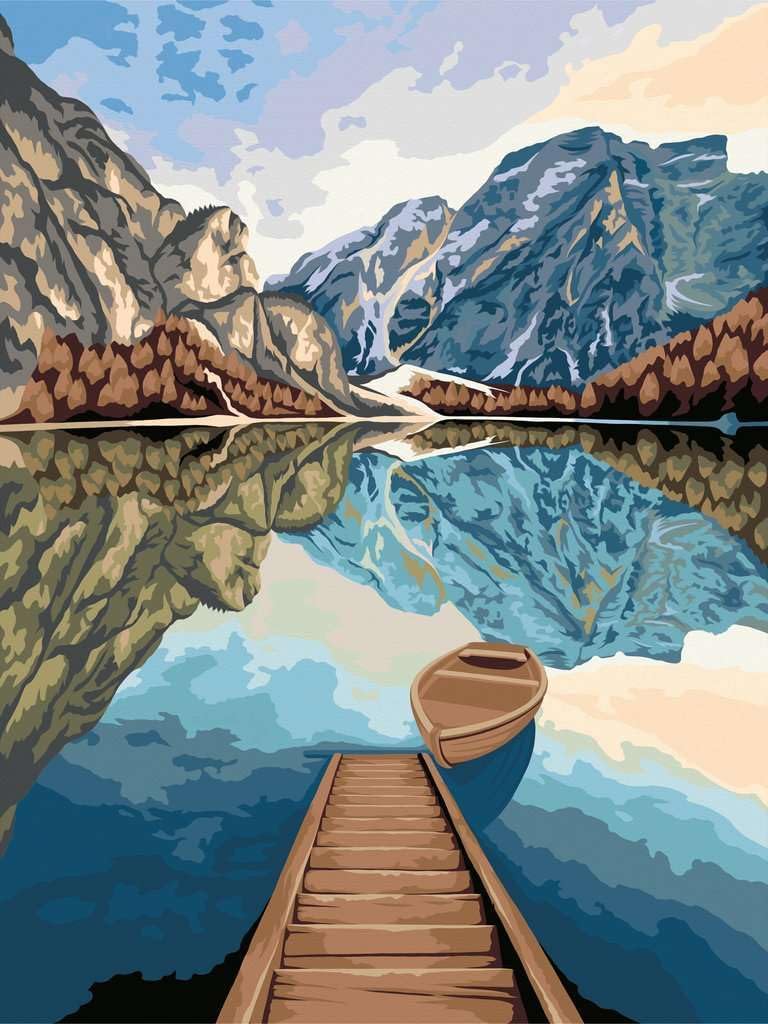 Ravensburger CreArt 23909 - Lake Views - Painting by Numbers Adults and Children - from 12 Years - Painting on Canvas