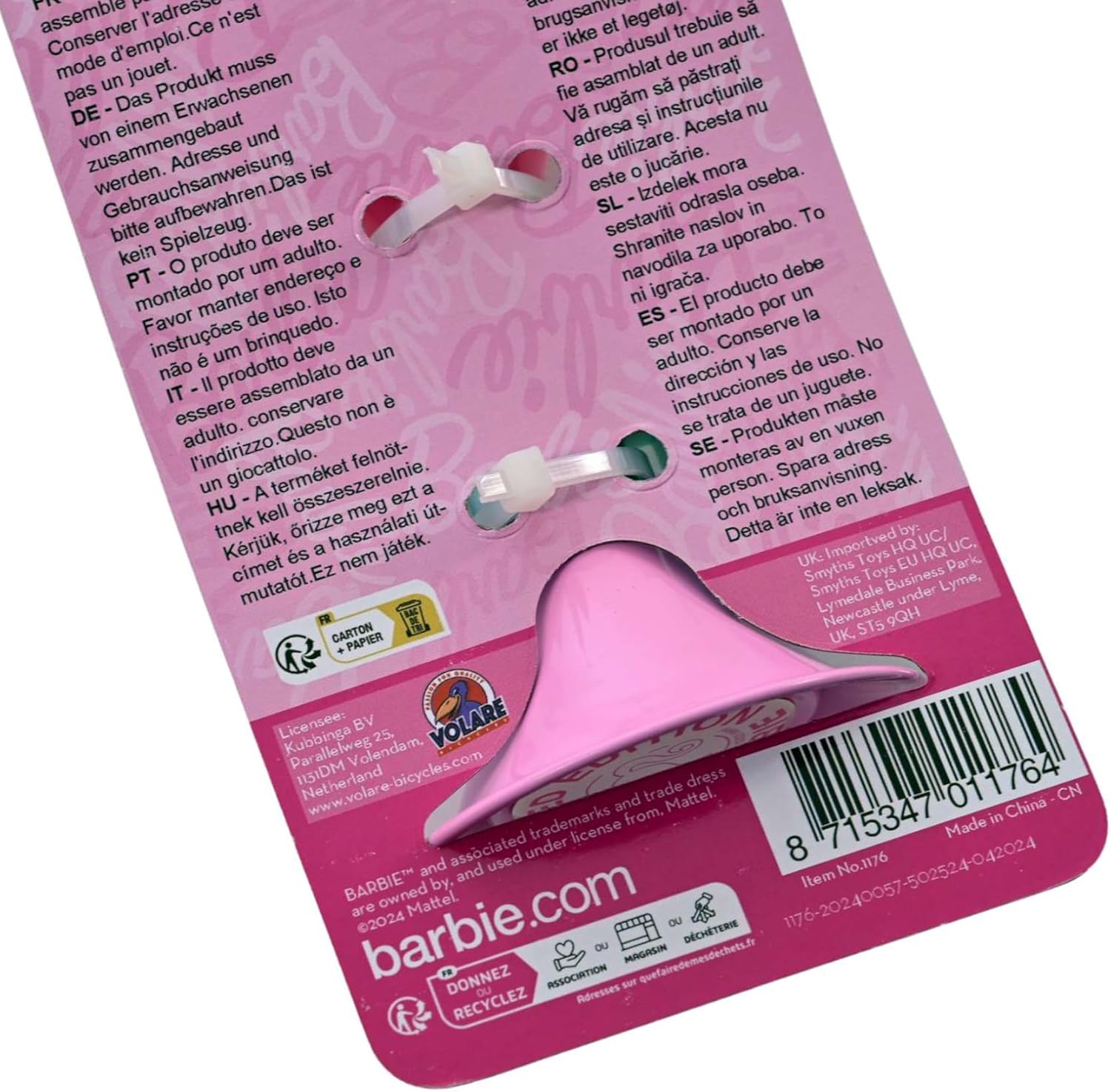 Mattel - Barbie Fietshoorn