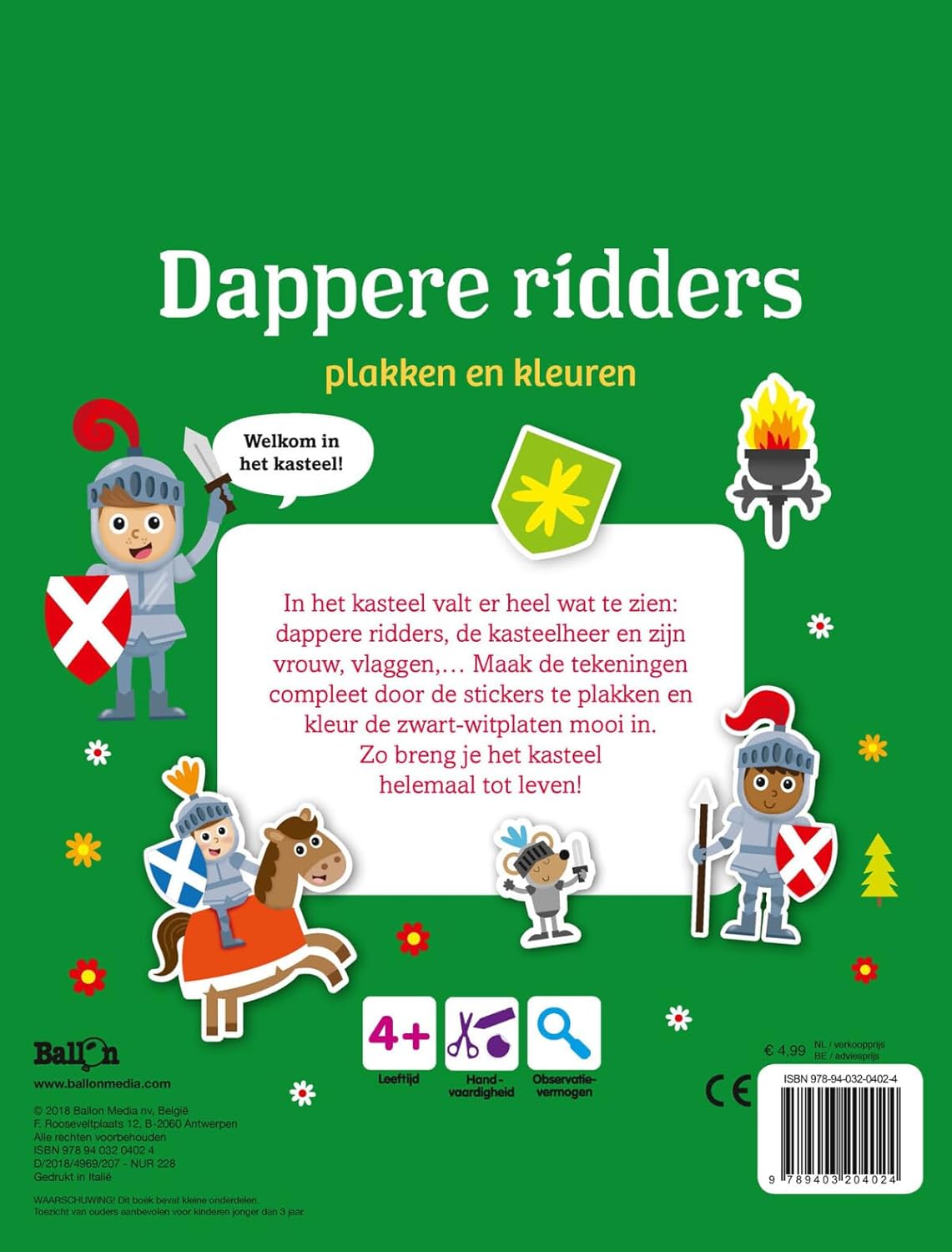 Standaard Uitgeverij - Kleur- en Stickerboek Dappere Ridders