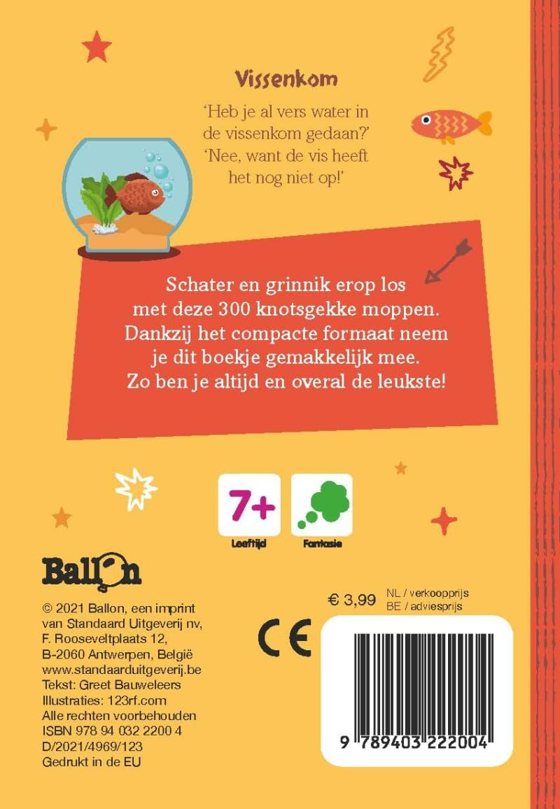 Standaard Uitgeverij - 300 Knotsgekke Moppen voor Kinderen