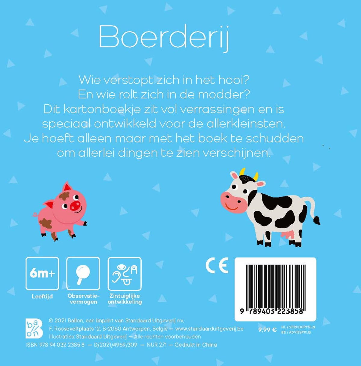Standaard Uitgeverij - Mini Schudboekje Met Rammelaar - Boerderij